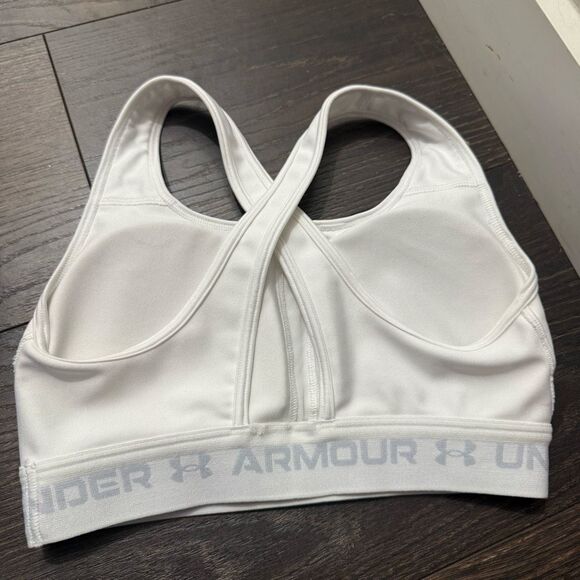Under Armour Women’s Small White Sports Bra Criss Cross - Picture 2 of 3
